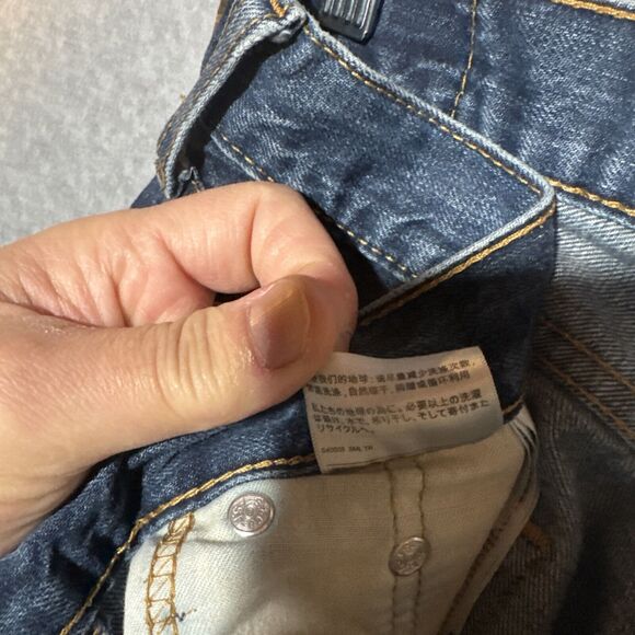 Levis 505 Jeans - Men’s - 34x34‎ - Blue - Regular Fit Straight Leg Medium Wash - Picture 6 of 16